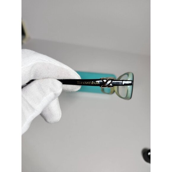 Tiffany & Co Womens Black Eyeglass Frames TE2016 A055 51mm With Turquoise Hard C - Picture 7 of 16